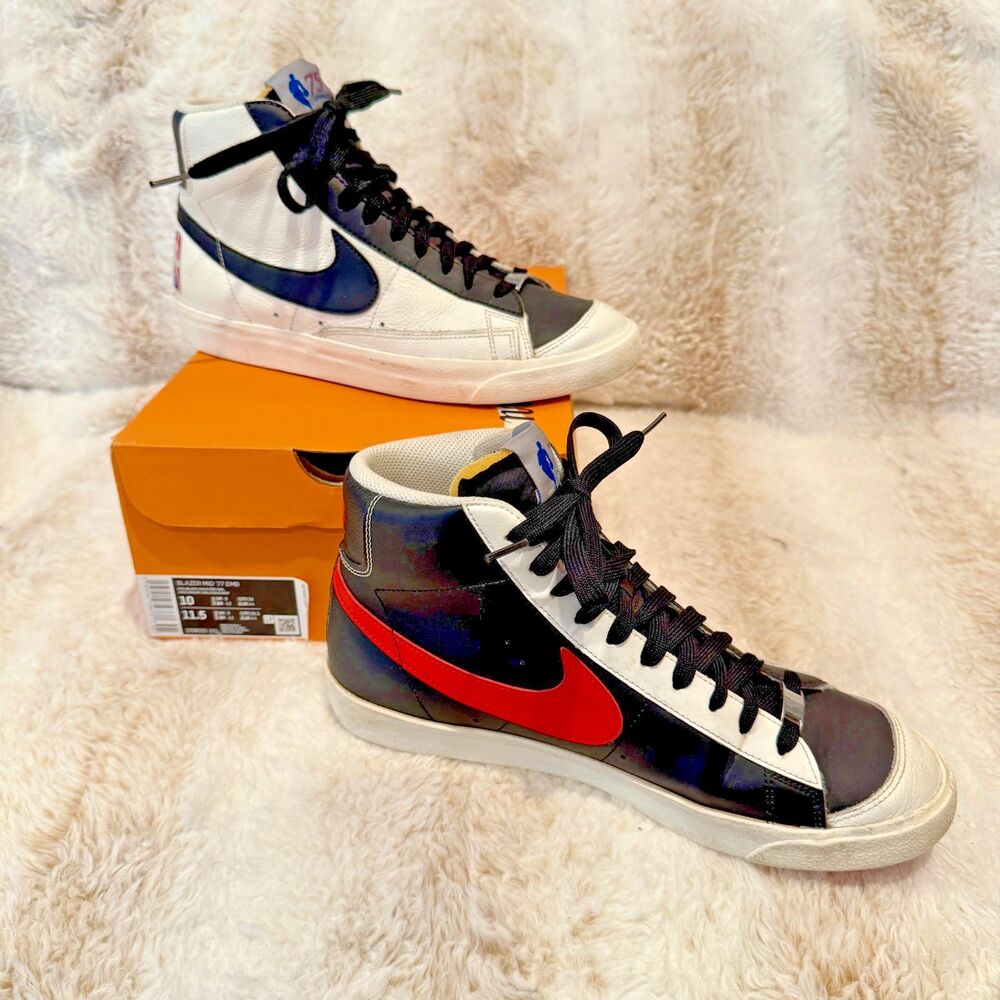 NIKE NBA x Blazer Mid '77 EMB 75th Anniversary Trail Blazers' DD8025-101 Sz 10